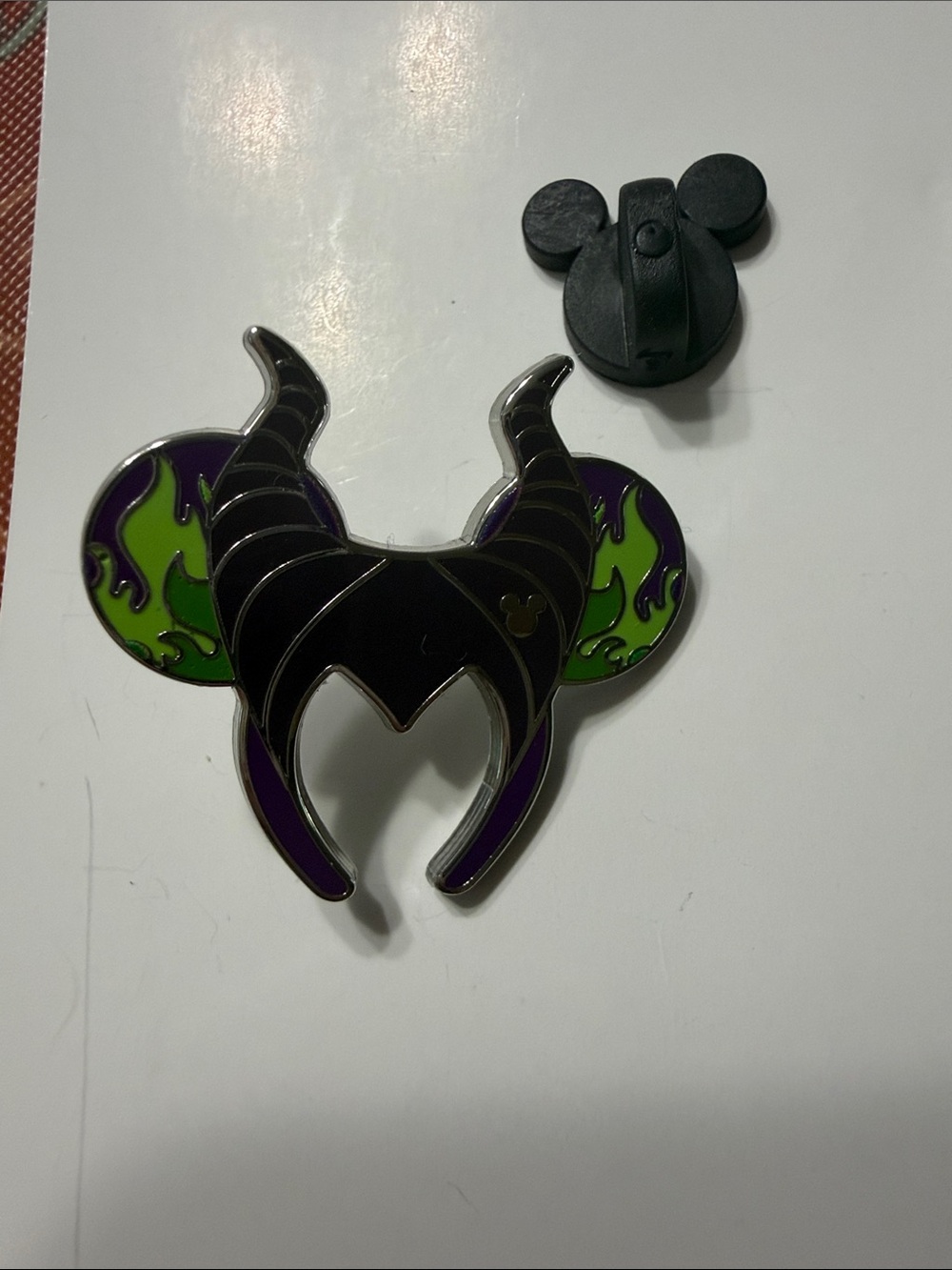 Disney Maleficent ear headband  Enamel Pin - Black, Purple & Green